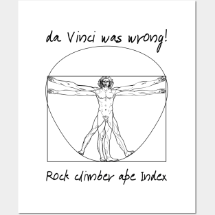 Vitruvian climber Posters and Art